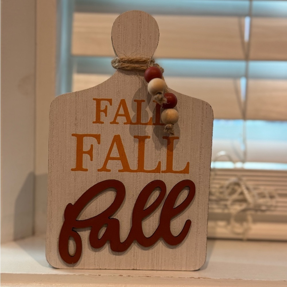 Rustic Fall Decor with Beaded Accent